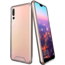 Kupa Huawei P20 Pro Kılıf Kamera Korumalı Darbe Emici Şeffaf Tank Tam Koruma Silikon Kapak