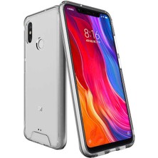 Kupa Xiaomi Mi 8 Kılıf Kamera Korumalı Darbe Emici Şeffaf Tank Tam Koruma Silikon Kapak