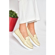 Fox Shoes P555100003 Bej Günlük Kadın Ayakkabı