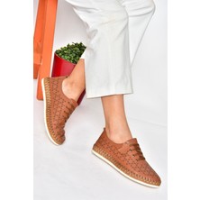 Fox Shoes P555004703 Taba Bağcıklı Günlük Kadın Ayakkabı