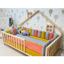 Oppipo Ahşap Montessori Karyola - Masif Ahşap Karyola - Montessori  Yatak