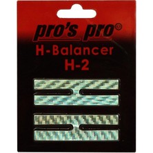 Pro's Pro H-Balancer H-2 Glitter 3 Gramlık Ağırlık Dengeleyici Tenis Raketi İçin Yeşil Renk