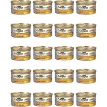 Purina Gourmet Gold Somonlu ve Tavuklu Kedi Konservesi 24X85 gr