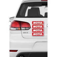 Atölye Çizgi Motul Yağ Sticker 4 Adet, Motosiklet Sticker, Araba Sticker, Motul Yazısı Sticker