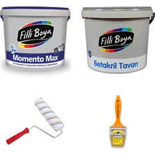 Filli Boya Momento Max Silikonlu Iç Cephe Boyası 15 L. + Tavan Boyası 17,5 kg + Set