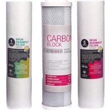 Sulook Su Arıtma Cihazı 3lü Açık Kasa Ön Filtre Seti