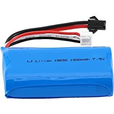 7.4V 1500MAH 18650 Li-On Siyah Soketli Oyuncak Pili SP2P Soket