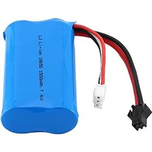 7.4V 1500MAH 18650 Li-On Siyah Soketli Oyuncak Pili SP2P Soket