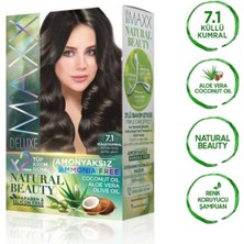 Maxx Deluxe Natural Beauty Amonyaksız Saç Boyası 7.1 Küllü Kumral