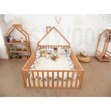 Oppipo Ahşap Montessori Karyola - Masif Ahşap Karyola - Montessori Yatak