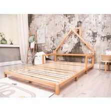Oppipo Ahşap Montessori Karyola - Masif Ahşap Karyola - Montessori  Yatak