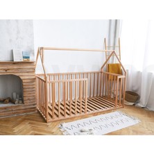 Oppipo Ahşap Montessori Karyola - Masif Ahşap Karyola - Montessori Yatak