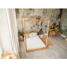Oppipo Ahşap Montessori Karyola - Masif Ahşap Karyola - Montessori  Yatak