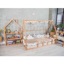Oppipo Ahşap Montessori Karyola - Masif Ahşap Karyola - Montessori  Yatak