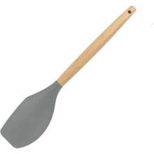 Silikon Sıyırma Spatulası, Ahşap Sap