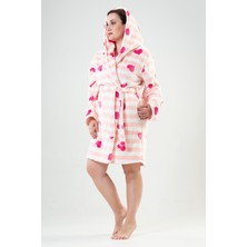 Vienetta Kadın Welsoft Büyük Beden Kapsonlu Uzun Kol Kısa Sabahlık
