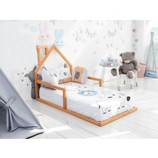 Oppipo Ahşap Montessori Karyola - Masif Ahşap Karyola - Montessori  Yatak