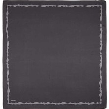 Bursa İpek Füme Kenarı Sulu Dalga Ipek Eşarp