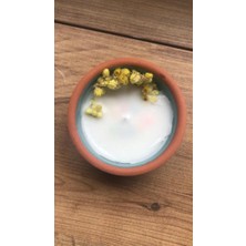 Eloza Floral Art “bal Annem” Yazılı Aromatik Hindistan Cevizi Kokulu Kuru Çiçeklerle Süslenmiş Soya Mumu