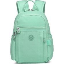 Smart Bags Küçük Boy Krinkıl Kumaş Kadın Sırt Çantası BC 3179 - Açık Yeşil