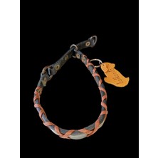 Balkonda Köpek boyun tasması hakiki deri sıkıştırmalı model kalınlık:4mm genişlik:1,5cm boyun ölçüsü:L.36-45cm dog collar T1-12L