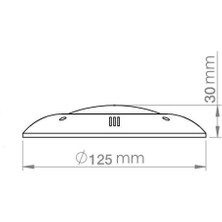 Conti Tenda 8 Watt Smd LED Gün Işığı Mini Sıva Üstü Havuz Lambası