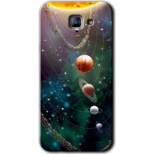 MRC İletişim Samsung Galaxy A8 2016 Kılıf Hd Desen Baskılı Arka Kapak - Cosmos