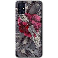 MRC İletişim Samsung Galaxy M31S Kılıf Hd Desen Baskılı Arka Kapak - Kelebek Ömrü