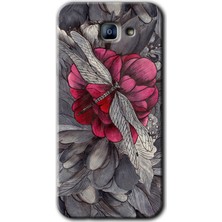 MRC İletişim Samsung Galaxy A8 2016 Kılıf Hd Desen Baskılı Arka Kapak - Kelebek Ömrü