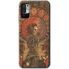 MRC İletişim Poco M3 Pro Kılıf Hd Desen Baskılı Arka Kapak - Iskelet Aşk