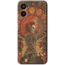 MRC İletişim Oppo Reno 3 Kılıf Hd Desen Baskılı Arka Kapak - Iskelet Aşk