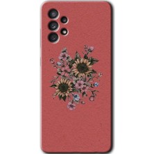 MRC İletişim Samsung Galaxy A32 4g Kılıf Hd Desen Baskılı Arka Kapak - Retro Çiçek