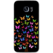 MRC İletişim Samsung Galaxy S7 Edge Kılıf Hd Desen Baskılı Arka Kapak - Cacti Prairies