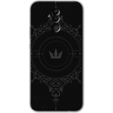 MRC İletişim Huawei Mate 20 Lite Kılıf Hd Desen Baskılı Arka Kapak - Siyah Mandala 1