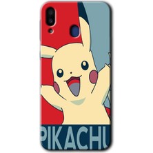 MRC İletişim Samsung Galaxy M10 Kılıf Hd Desen Baskılı Arka Kapak - Pikaçhu