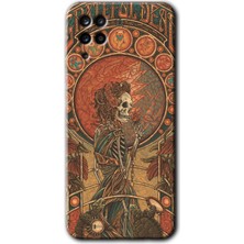 MRC İletişim Samsung Galaxy A12 Kılıf Hd Desen Baskılı Arka Kapak - Iskelet Aşk