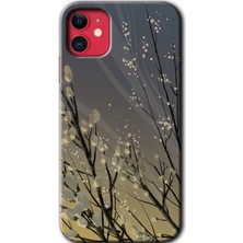MRC İletişim iPhone 11 Kılıf Hd Desen Baskılı Arka Kapak - Branches Flowers