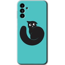 MRC İletişim Samsung Galaxy A13 5g Kılıf Hd Desen Baskılı Arka Kapak - Cat Vector