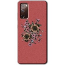 MRC İletişim Samsung Galaxy S20 Fe Kılıf Hd Desen Baskılı Arka Kapak - Retro Çiçek