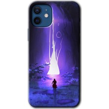 MRC İletişim iPhone 12 Mini Kılıf Hd Desen Baskılı Arka Kapak - Wanderer Silhouette
