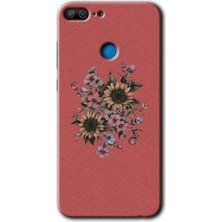 MRC İletişim Honor 9 Lite Kılıf Hd Desen Baskılı Arka Kapak - Retro Çiçek