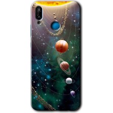 MRC İletişim Huawei P20 Lite Kılıf Hd Desen Baskılı Arka Kapak - Cosmos