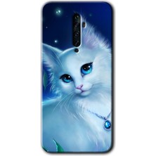 MRC İletişim Oppo Reno 2z Kılıf Hd Desen Baskılı Arka Kapak - Cat Glance