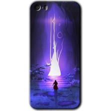 MRC İletişim iPhone 5s Kılıf Hd Desen Baskılı Arka Kapak - Wanderer Silhouette