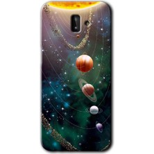 MRC İletişim Samsung Galaxy J6 Plus Kılıf Hd Desen Baskılı Arka Kapak - Cosmos