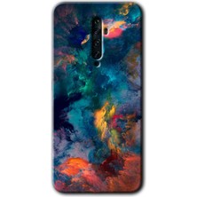MRC İletişim Oppo Reno 2z Kılıf Hd Desen Baskılı Arka Kapak - Color Storm