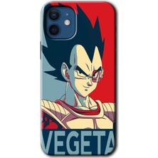 MRC İletişim iPhone 12 Mini Kılıf Hd Desen Baskılı Arka Kapak - Vegeta
