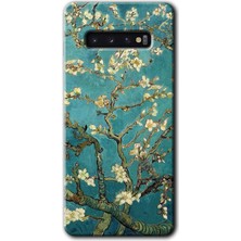 MRC İletişim Samsung Galaxy S10 Kılıf Hd Desen Baskılı Arka Kapak - Almond Blossom