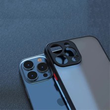 Dexmon iPhone 14 Pro Max Kılıf 3D Kamera Korumalı Arkası Mat Kenarları Renkli Smoke Case