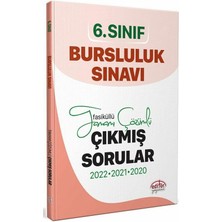 Editör Yayınları 6. Sınıf Bursluluk Sınavı 3 Yıl Çıkmış Sorular Çözümlü